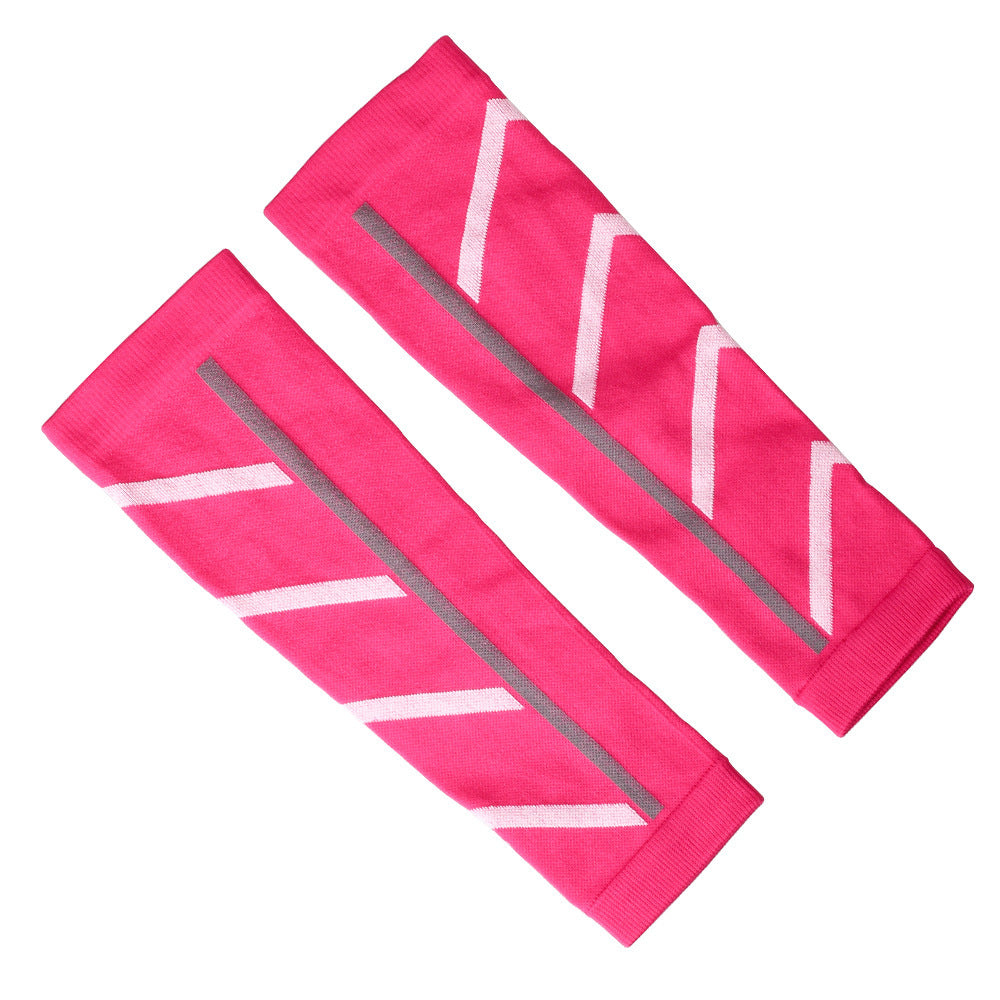 Calf Fitness Exercise Pressure Leg Gaurd Set - Rose Red / Free Size