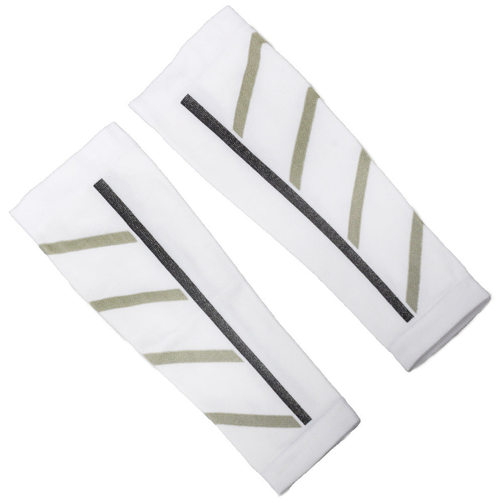 Calf Fitness Exercise Pressure Leg Gaurd Set - White / Free Size