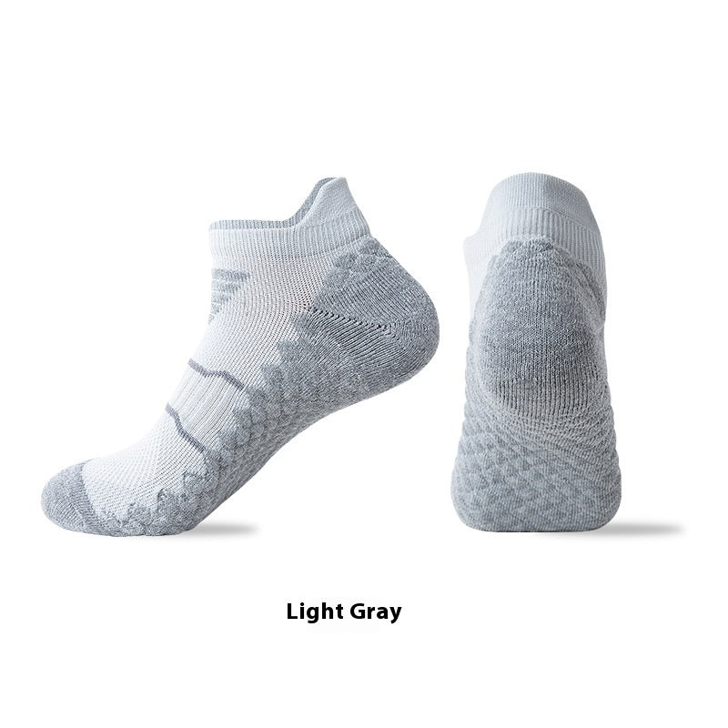 Outdoor Towel Bottom Couple Professional Socks For Running - Gray / M(33to38)