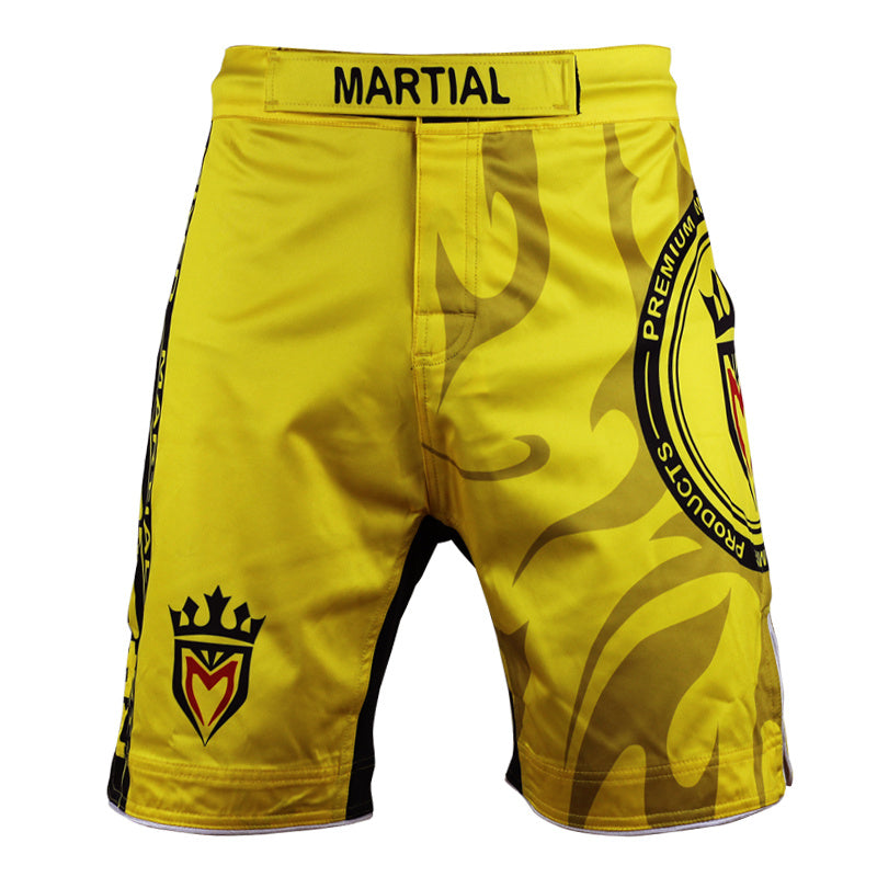Men’s Fashion Digital Printing Fitness Sports Casual Pants - Yellow / 32