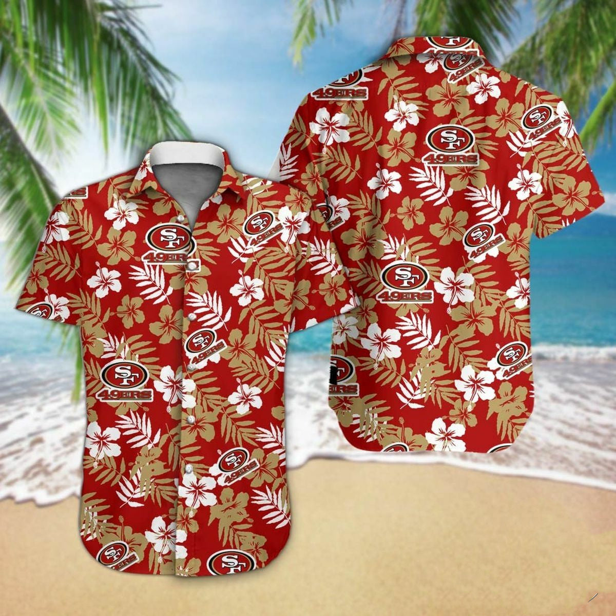 Hawaiian Printed Short Sleeve Shirt European Size Men’s Shirt - Picture Color / S