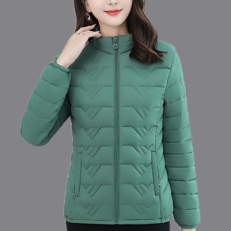 Korean Style Loose Short Thick Small Cotton-padded Jacket - Green / XL