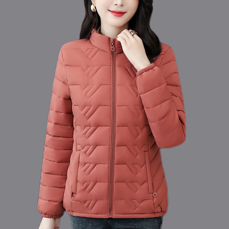 Korean Style Loose Short Thick Small Cotton-padded Jacket - Pink / XL