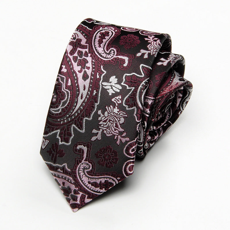 Korean Style Men’s Business Formal Business Working Tie - A4506 Purple