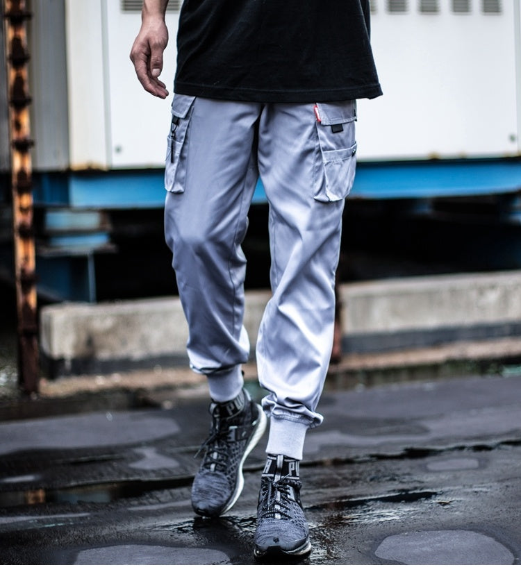 Multi-pocket cargo pants - Grey / L