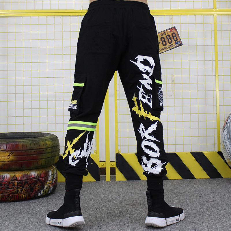 Personalized Overalls Men’s Casual Pants With Loose Feet