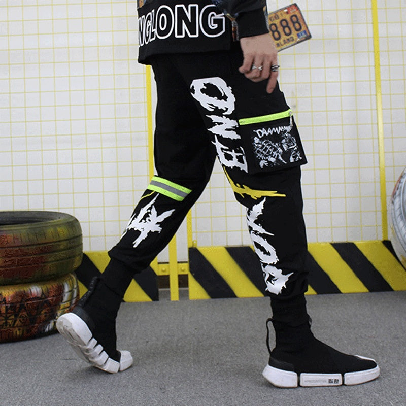 Personalized Overalls Men’s Casual Pants With Loose Feet