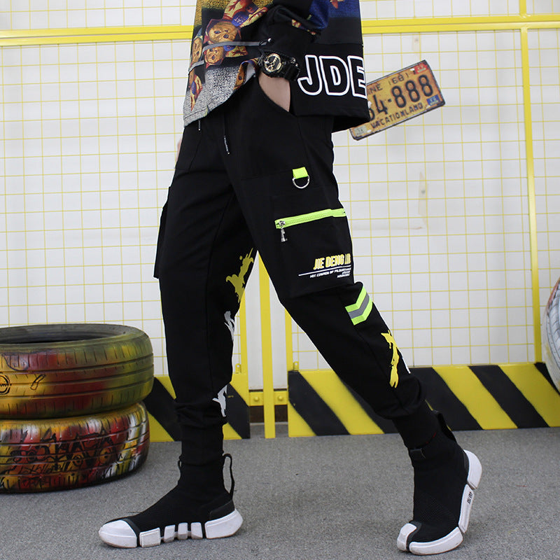 Personalized Overalls Men’s Casual Pants With Loose Feet