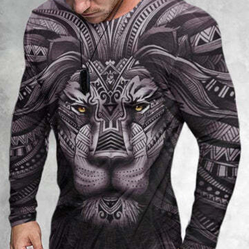 Men’s T-Shirt 3D Print Graphic Crew Neck Print - 1 Style / S