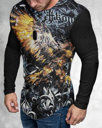 Men’s T-Shirt 3D Print Graphic Crew Neck Print - 6 Style / S