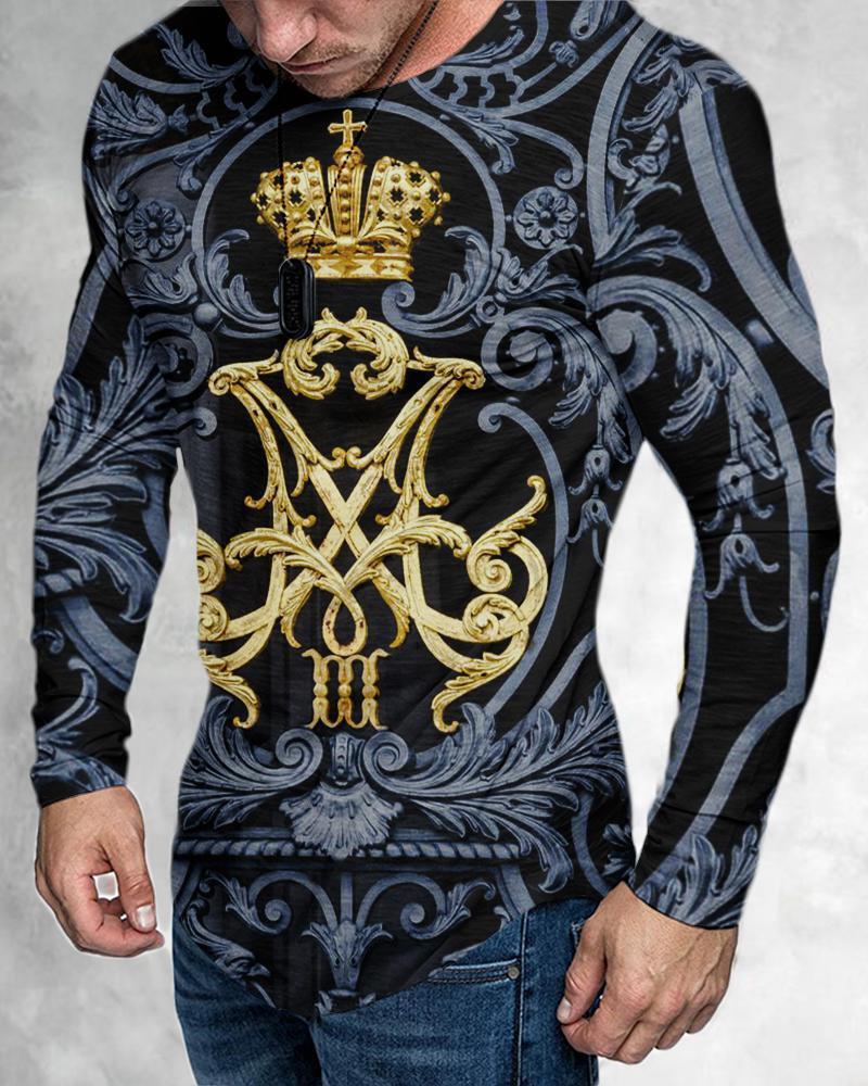 Men’s T-Shirt 3D Print Graphic Crew Neck Print - 7 Style / S