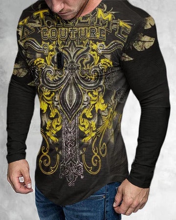 Men’s T-Shirt 3D Print Graphic Crew Neck Print - 9 Style / S