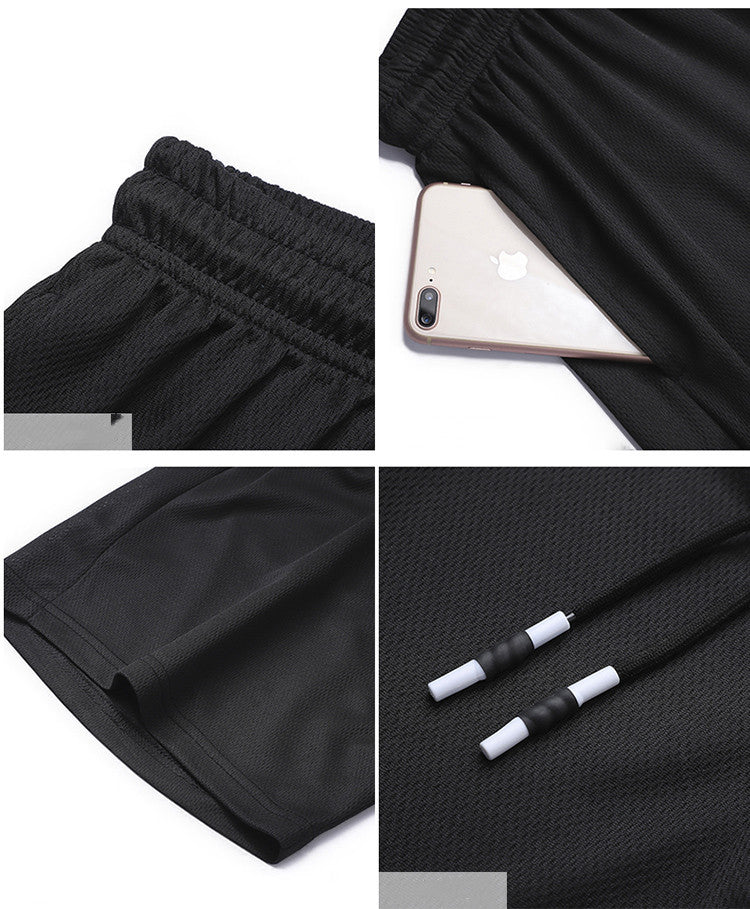 Sports Suit Men’S Round Neck Gradient Short-Sleeved Shorts Quick-Drying Running Casual Two-Piece Suit