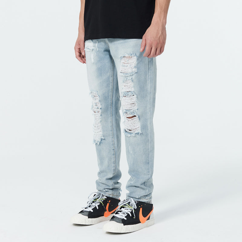 Men’s Loose High Street Ripped Jeans