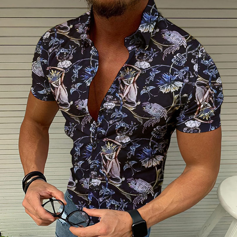 Casual Summer Beach 3D Printed Shirt Men’s Cool Top