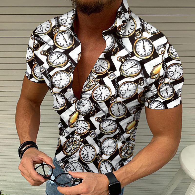 Casual Summer Beach 3D Printed Shirt Men’s Cool Top - FLY40 / M
