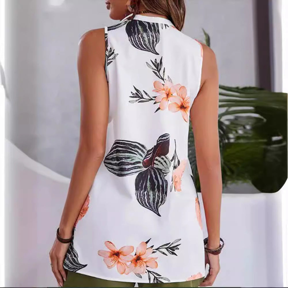Printed Casual Women’s Top Shorts Suit