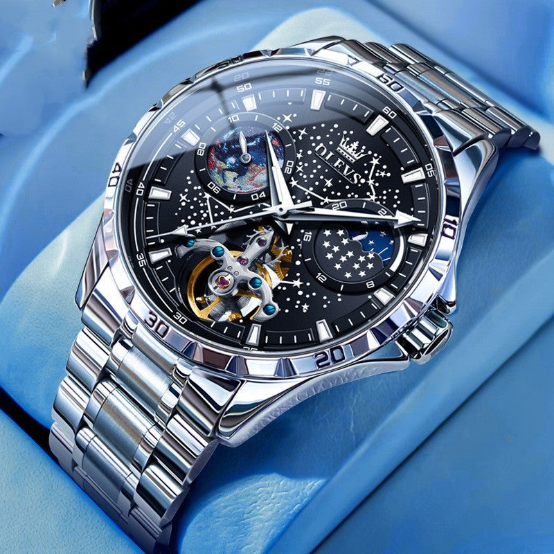Exquisite 42mm Movement A Luxury Clothing Statement - Steel Belt Black