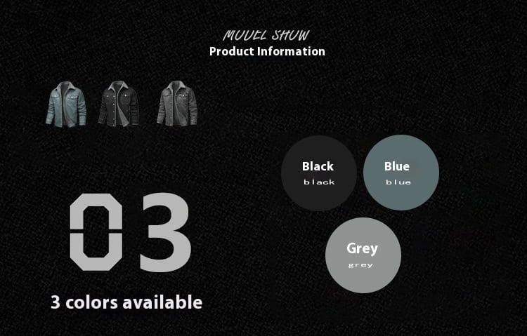Denim Coat Fleece-lined Men Fashion Brands Jacket