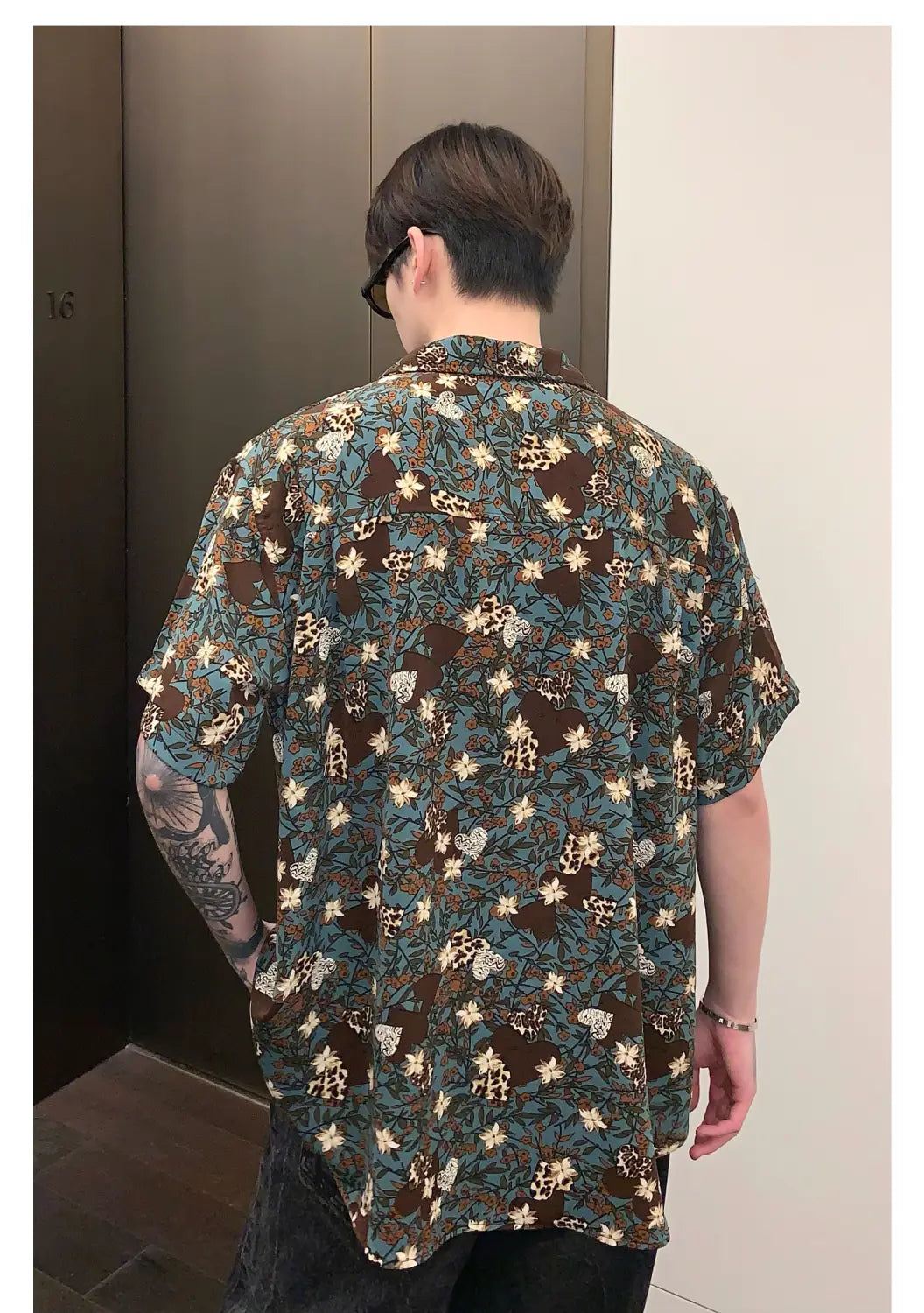 Men’s Shirt Loose Long Sleeve Lapel Shirt