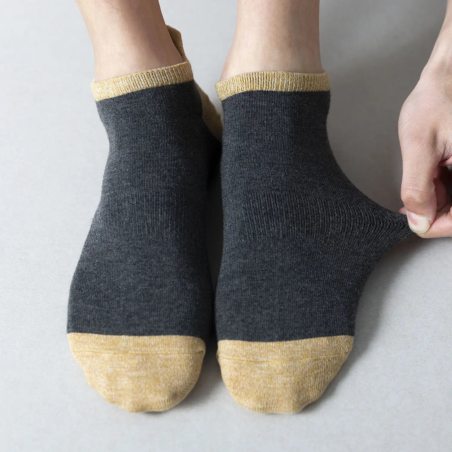 Combed Cotton Bottom Sweat-absorbing Deodorant Anti-ankle Socks Low-cut Men’s Retro Waist