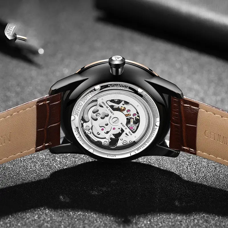Luminous Sapphire Luxury Stainless Steel Timepiece