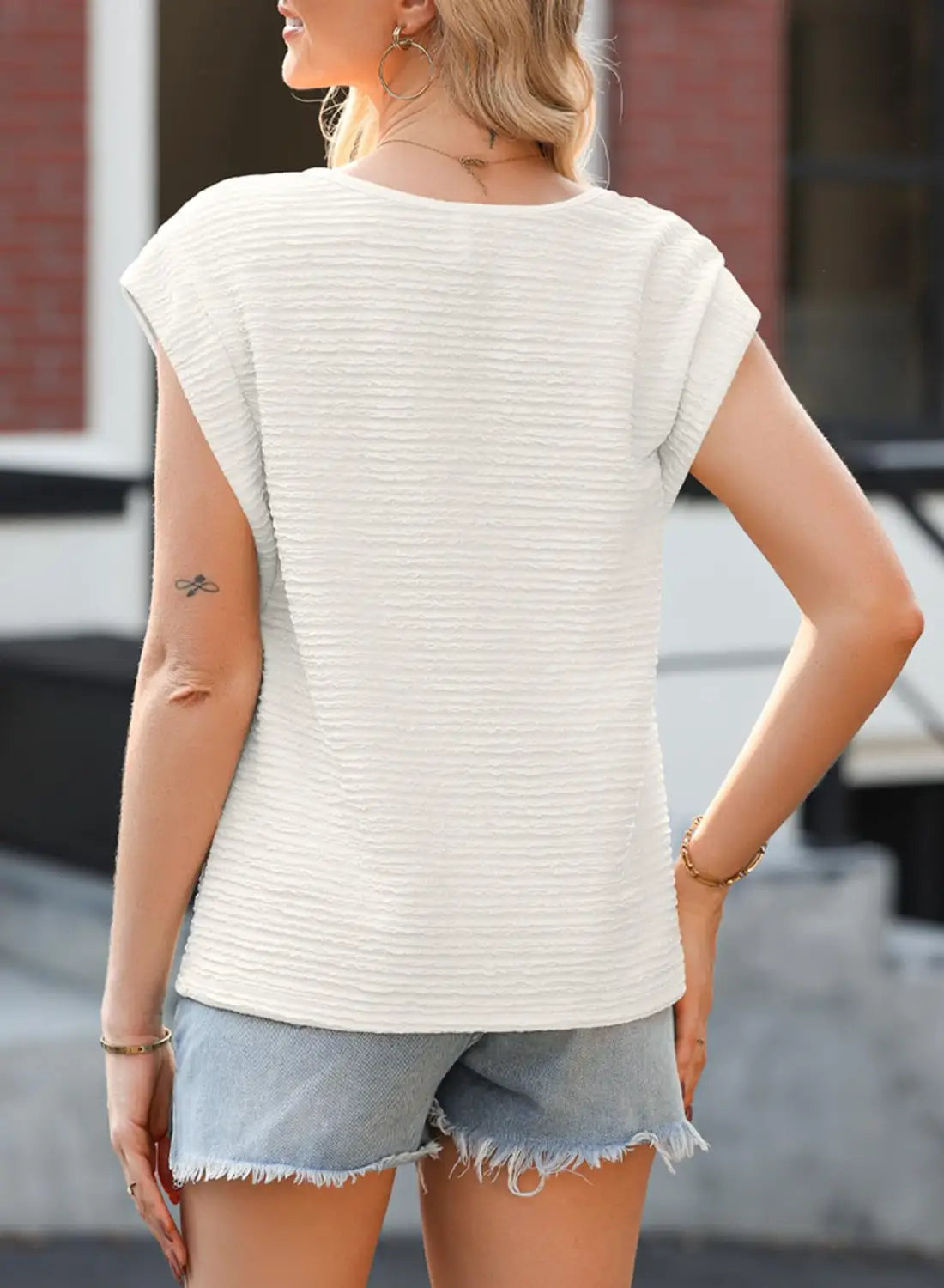 Women’s Diagonal Collar Fashion Casual Short Sleeve Fashion T-shirt