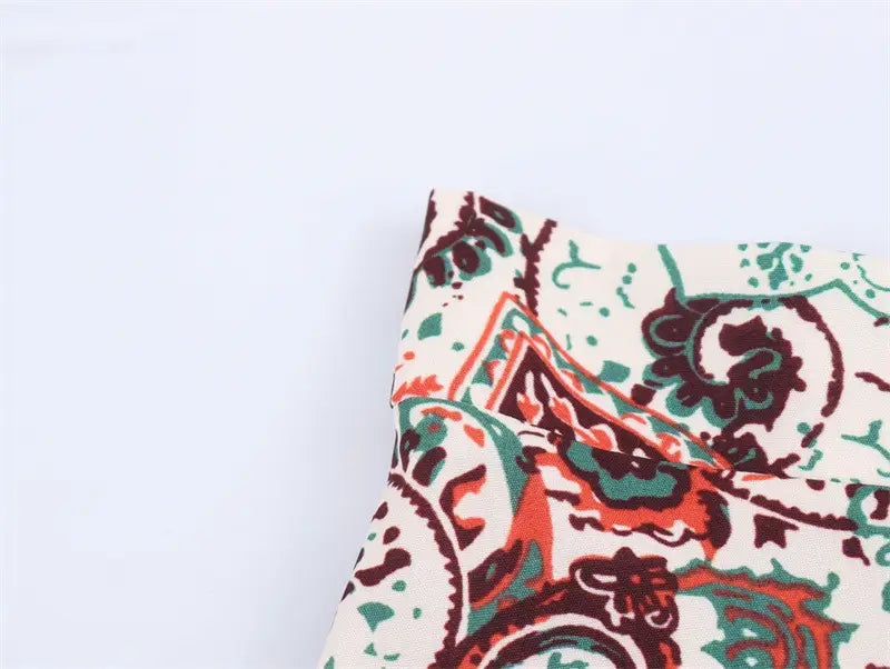 Printed Vacation Style Printed Two-piece Sling