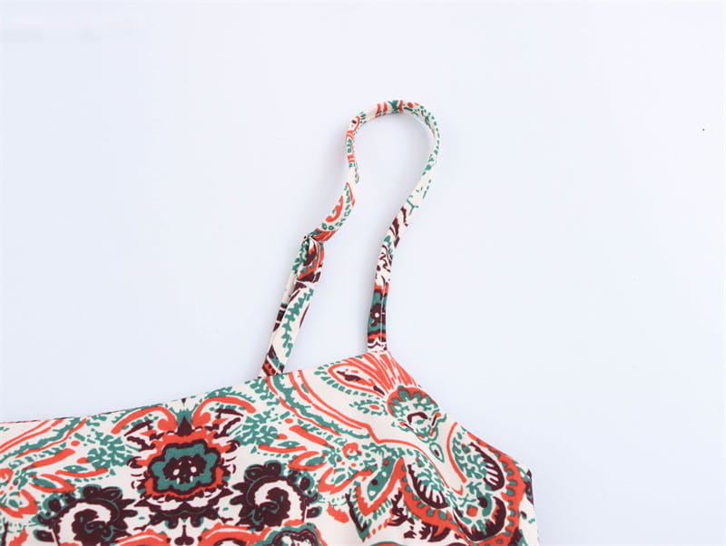Printed Vacation Style Printed Two-piece Sling