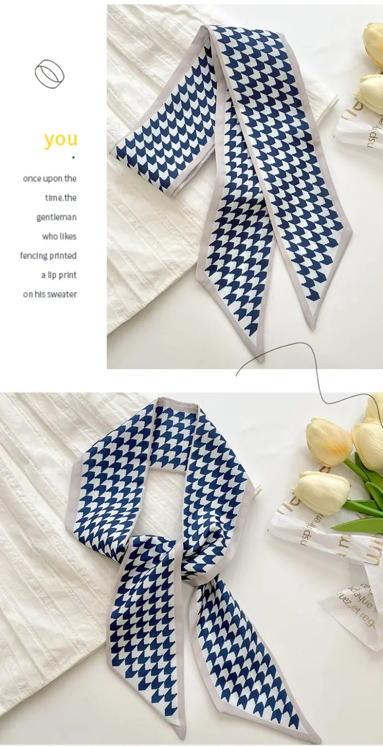 Silk Scarf Women’s Long Ribbon Fresh Decoration Hair Rope