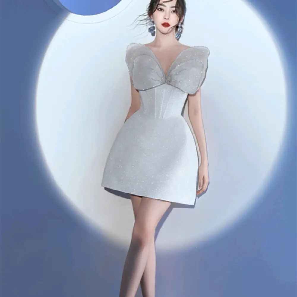 Women’s Fashionable Butterfly Diamond Dress