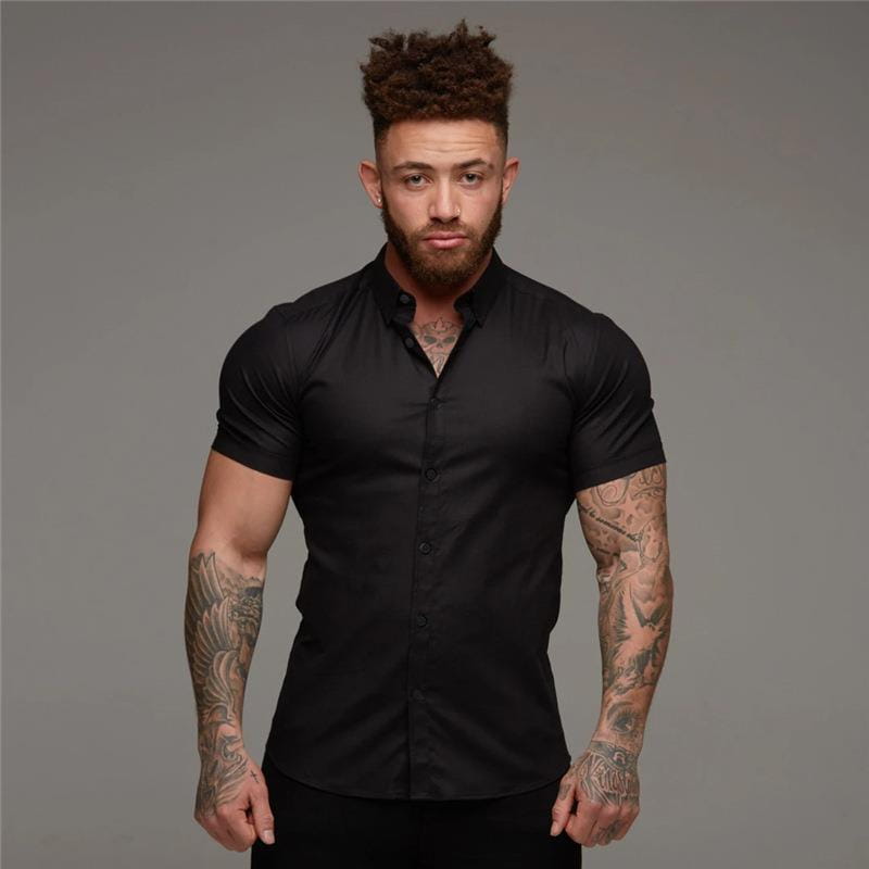 Muscle Men’s Fitness Shirt Short Sleeve