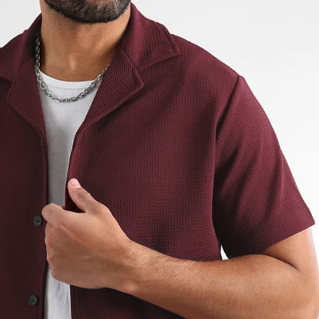 Daily Casual Short Sleeve Cardigan Shirt Men’s Suit Solid Color Summer