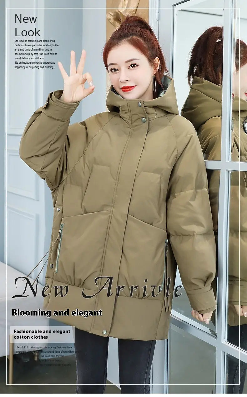 Women’s Down Cotton-padded Jacket Mid-length Winter