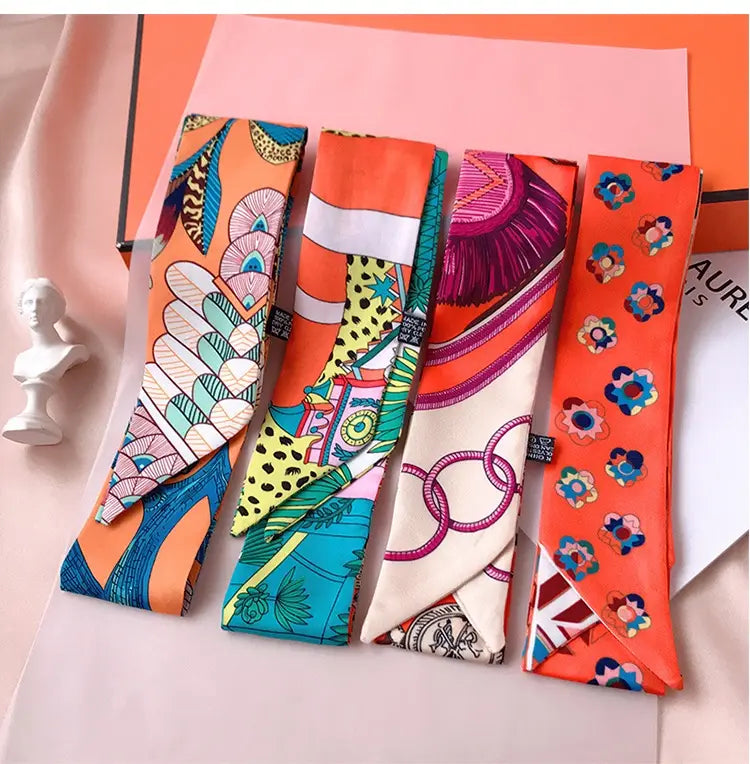 Ribbon Thin Narrow Bag Handle Scarves Decoration