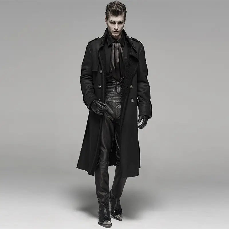 Punk Gothic Rock Fur One Piece Men’s Windbreaker