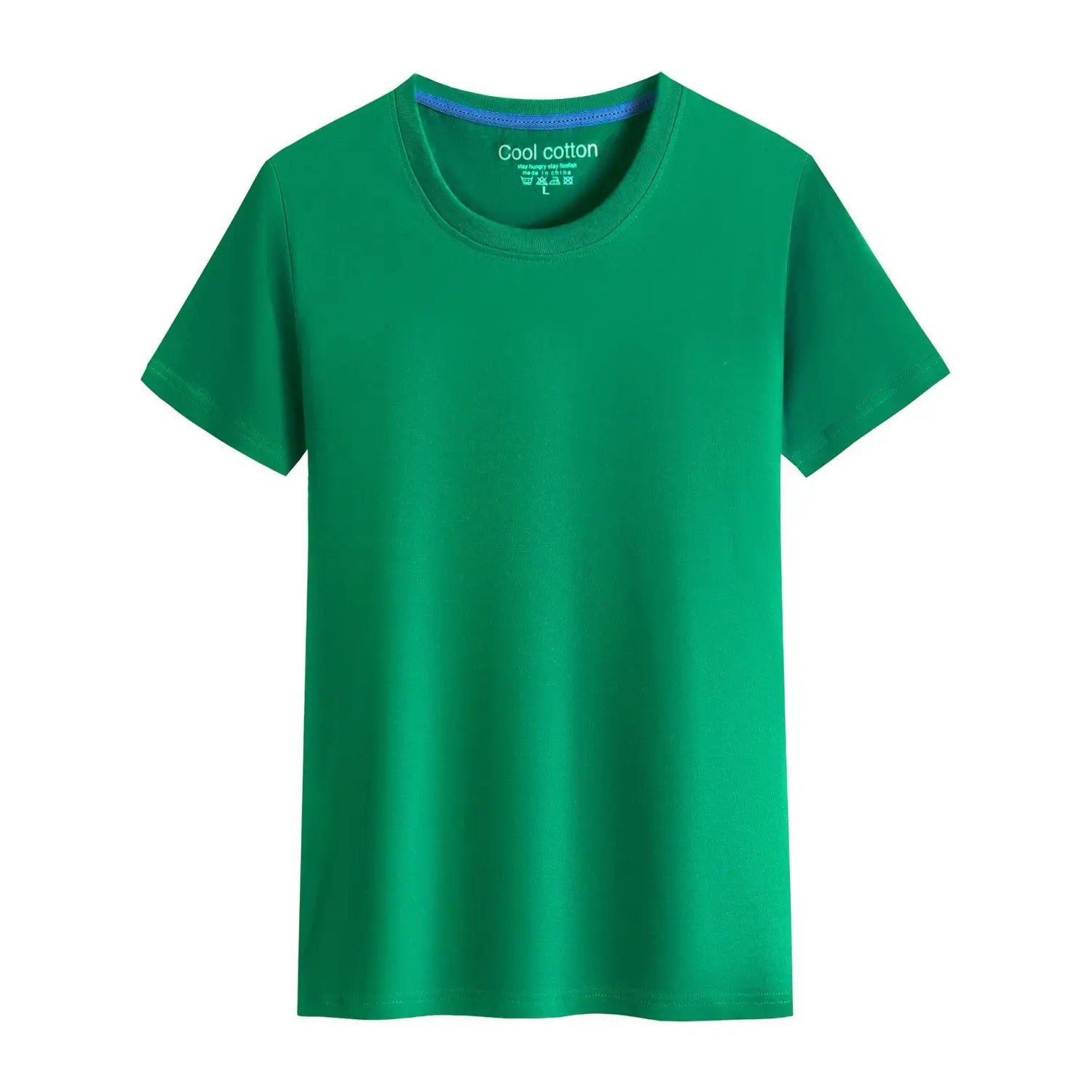 Men’s And Women’s Same Summer Pure Cotton Round Neck T-shirt