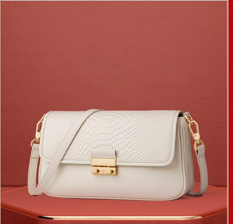 Beige Leather Crossbody Bag High End Fashion Online