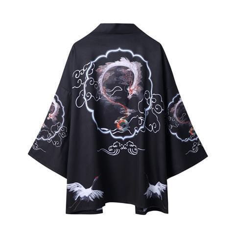 Loose Fitting Men’s And Women’s Quarter Sleeved Kimono Jacket