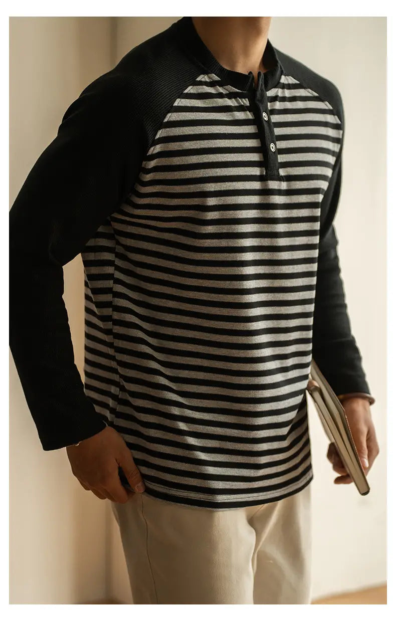 Men’s Spring Leisure Loose Bottoming Shirt Men