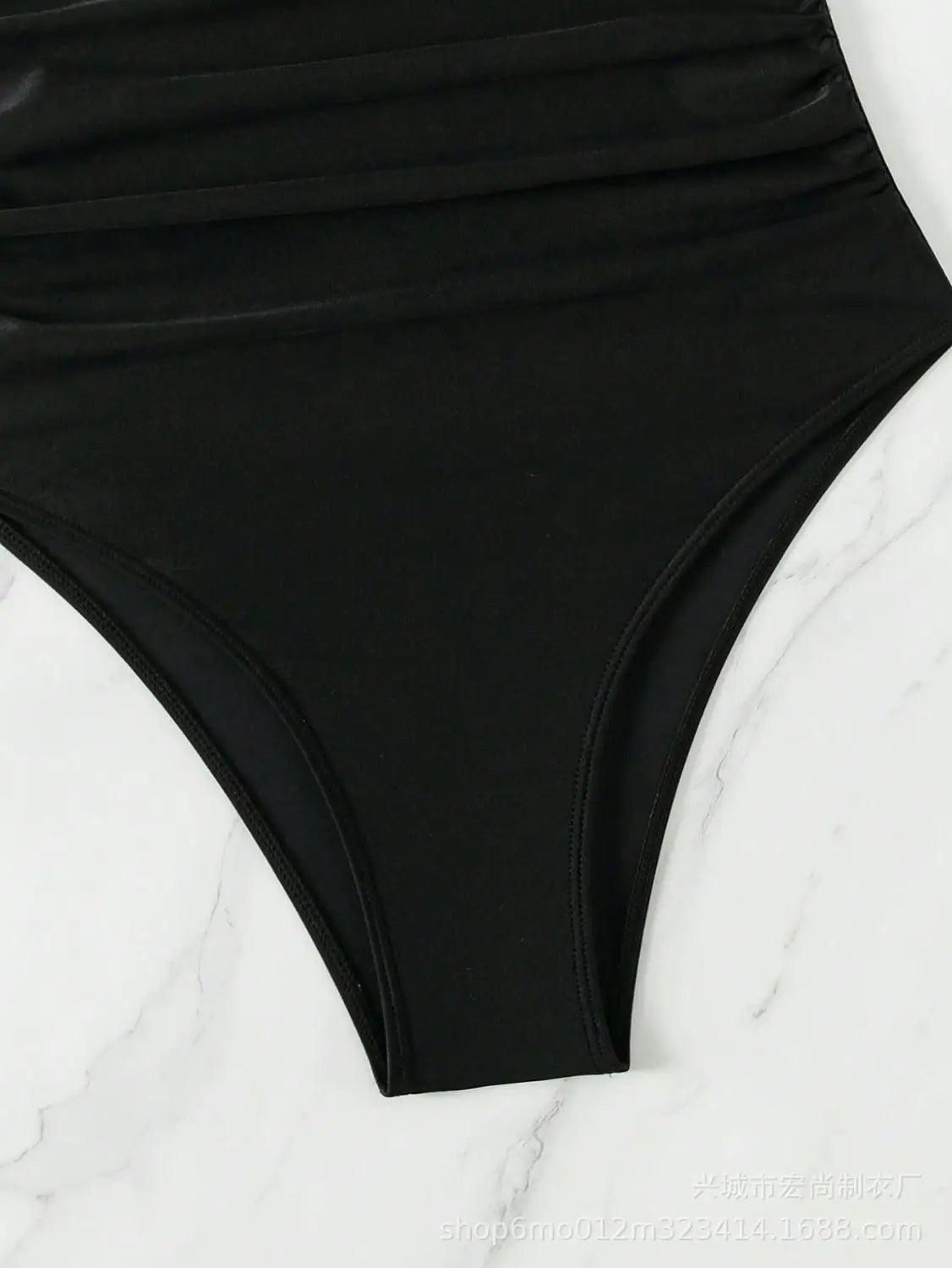 Bikini Swimsuit Solid Color Back Slimming One-piece Swimsuit