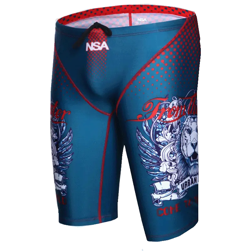 Seamless Stitching Digital Printing Swimming Trunks Men