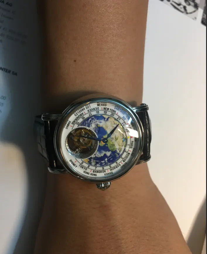 Tourbillon Time Machine Mechanical Movement Luxury Watch