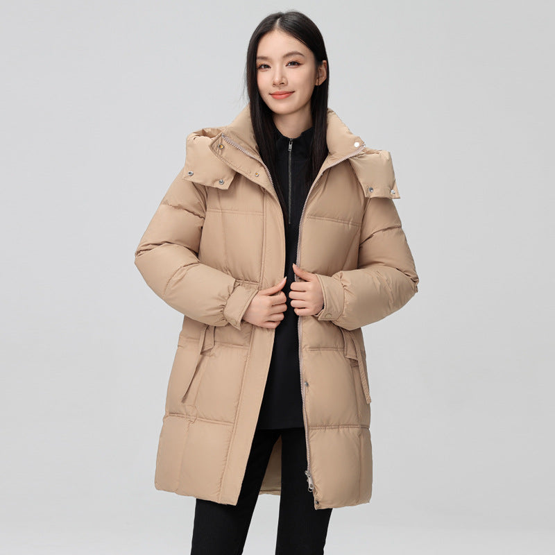 Plus Size Down Cotton-padded Coat Female New Cotton Jacket - Khaki / M