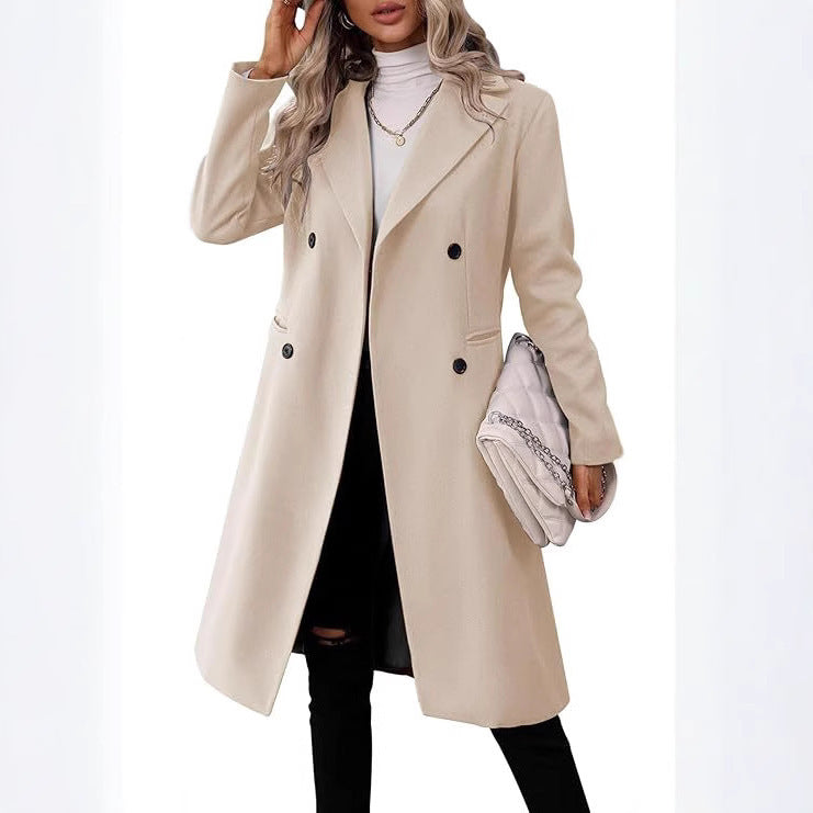 Autumn And Winter New Women’s Clothing Long Woolen Coat Women