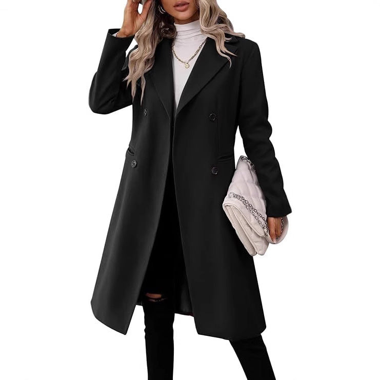 Autumn And Winter New Women’s Clothing Long Woolen Coat Women