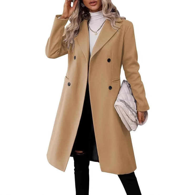 Autumn And Winter New Women’s Clothing Long Woolen Coat Women