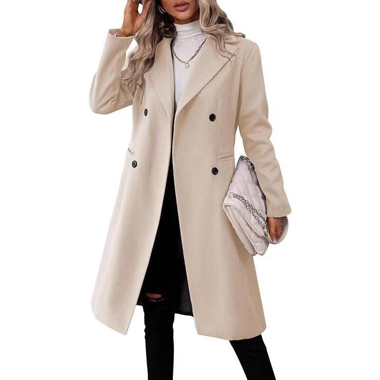 Autumn And Winter New Women’s Clothing Long Woolen Coat Women