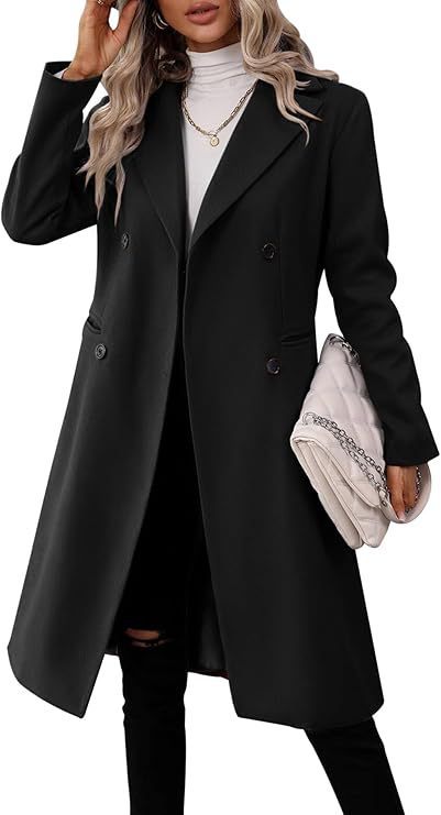 Autumn And Winter New Women’s Clothing Long Woolen Coat Women - Black / S