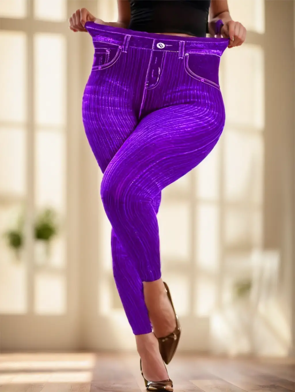 Ladies’ Solid-colored Jeans